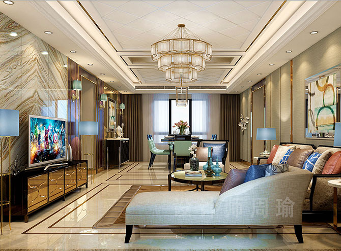伪娘被操视频世纪江尚三室两厅168平装修设计效果欣赏